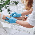 patient receiving IV therapy