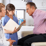 A doctor consulting a patient for regenerative medicine nerve pain