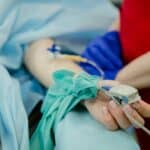 Patient receiving IV therapy treatment in Scottsdale to support hydration, wellness, and recovery.